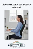 Visco Kelebek Bel Destek Minderi Visco Sırt Minderi Ofis, Ev, Araç Bel Destek Minderi thumbnail 3