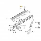 BMW UYUMLU MOTOR KAPAK KLİPSİ 5 ADET ( ZEBRA KAPAK ) 11121726089 - 2