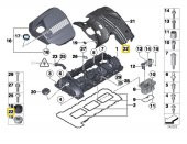 BMW F20 F30 F10 F36 VE G30 N55 MOTOR KÜLBÜTÖR SOMUNU 11127614138 thumbnail 2