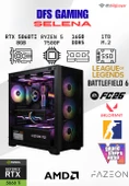 DFS GAMING SELENA RYZEN 5 7500F-B650M-RTX 5060 TI 8GB-16GB DDR5 RAM-1TB M.2 SSD-MASAÜSTÜ OYUNCU BİLGİSAYARI thumbnail 1