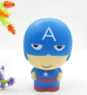 Marvel Hero Kaptan Amerika Squishy, Büyük BOY 10 cm Sukuşi - 2