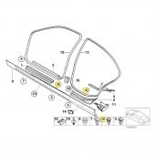 BMW KAPI EŞİK KAPLAMA KLİPSİ 5 ADET 51478234047 - 2