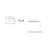 Tezgah Üstü Set Üstü Lavabo 40*52 Delikli Quarter Bath Smooth Line thumbnail 2