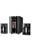 Mikado MD-95BT 20W Siyah Multimedya FM/BT/SD/USB Speaker Hoparlör 2+1 Ses Sistemi thumbnail 1