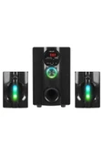 Mikado MD-95BT 20W Siyah Multimedya FM/BT/SD/USB Speaker Hoparlör 2+1 Ses Sistemi thumbnail 2