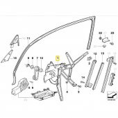 BMW E36 ÖN SOL CAM KRİKOSU ELEKTRİKLİ MOTORSUZ 51331977609 - 2