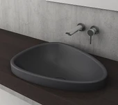 Bocchi 1112-020-0125 Etna Tezgah üstü Lavabo Antrasit 58 cm thumbnail 1