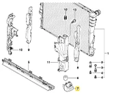 BMW E46 VE E85 RADYATÖR ALT TAŞIYICI BRAKETİ 17111436264 thumbnail 3