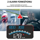DailyTech G10 Otomatik Hud Ekran Araba Projektör Alarmı Hız Göstergesi thumbnail 2