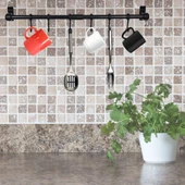 Duvara Monte Edilen 6 Kancalı Dekor Kaşıklık ve Kupa Askısı (4989) thumbnail 3