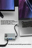 Qpen Hub W27 5 in 1 Usb-C Çok İşlevli Bağlantı İstasyonu thumbnail 3