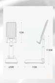 Qpen EH101 Katlanabilir Masaüstü Telefon Tablet Tutucu thumbnail 6