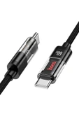 Hoco U116 1.2M 60W Type-C to Type-C Şarj Data Kablosu thumbnail 1