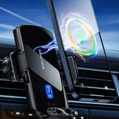 ScHitec 66W Sensörlü Araç İçi Kablosuz Hızlı Şarj Aleti ve Telefon Tutucu SD11 thumbnail 8