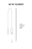 Apple iPad Uyumlu Avuç İçi Reddetmeli Dokunmatik Yazı Kalemi thumbnail 7