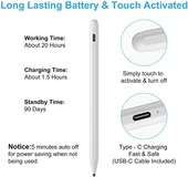 Apple iPad Uyumlu Avuç İçi Reddetmeli Dokunmatik Yazı Kalemi thumbnail 3