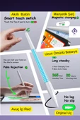 iPad 12.9 inç 6. Nesil Uyumlu Manyetik ve Kablosuz Şarj Olabilen Stylus Bluetooth Tablet Kalemi thumbnail 2