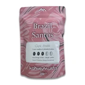 kahvemusta Brezilya Kahvesi - Brazil Santos Çekirdek Kahve (250g) thumbnail 1
