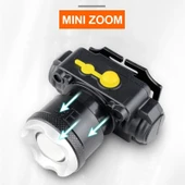 DailyTech Profesyonel Su Geçirmez 6000 Lümen Zoomlu Kafa Feneri thumbnail 4