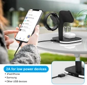 Fuchsia Yonca UD22 Kablosuz Şarj Standı 5in1 Gece Lambalı QC 15W thumbnail 4