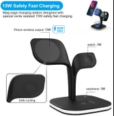 Fuchsia Yonca UD22 Kablosuz Şarj Standı 5in1 Gece Lambalı QC 15W thumbnail 12