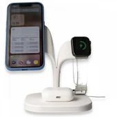 Fuchsia Yonca UD22 Kablosuz Şarj Standı 5in1 Gece Lambalı QC 15W thumbnail 10