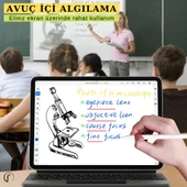 İpad Kablosuz Şarj Olan Avuç İçi ve Eğime Duyarlı Manyetik Kalem thumbnail 6