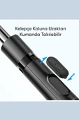 YESİDO Bluetooth Uzaktan Kumanda Cep Telefonu Tutucu Tripod Uzatılabilir Selfi Çubuğu SF13 thumbnail 4