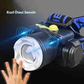 DailyTech Profesyonel Su Geçirmez 6000 Lümen Zoomlu Kafa Feneri thumbnail 3