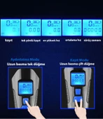DailyTech Bisiklet Işık Korna LCD Hız Göstergesi Su Geçirmez Fener thumbnail 7