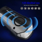 DailyTech Bisiklet Işık Korna LCD Hız Göstergesi Su Geçirmez Fener thumbnail 3