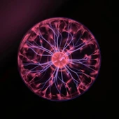 DailyTech Cadı Küresi Plazma Işık Küresi Sese Duyarlı Gece Lambası thumbnail 5