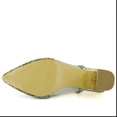 Erkan Saçmacı  Panula Exclusive Altın Taşlı Fileli Arkası Açık Abiye Ayakkabı thumbnail 3