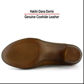Erkan Saçmacı Camila Taba Hakiki Dana Derisi Desenli Lastikli Günlük Kalın Topuklu Ayakkabı thumbnail 3