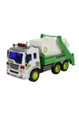 1:16 Sesli ve Işıklı Geri Dönüşüm Kamyonları – 28 cm Büyük Çöp Kamyonu Modeli thumbnail 5