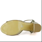 Erkan Saçmacı  Charlotte Ten Vegan Çapraz Bantlı Kalın Topuklu Zarif Abiye Ayakkabı thumbnail 7