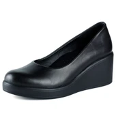 Erkan Saçmacı Mabel Siyah Hakiki Dana Derisi Yuvarlak Burun Dolgu Topuklu Günlük Ayakkabı thumbnail 10