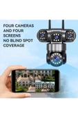 Ztech ZR-Z6PRO 4K Ultra HD 4 Kameralı Wifi Akıllı Güvenlik Kamera thumbnail 2