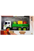 1:16 Sesli ve Işıklı Geri Dönüşüm Kamyonları – 28 cm Büyük Çöp Kamyonu Modeli thumbnail 7
