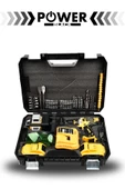POWER BLACK 58 Vf 5 Ah Otomatik Hizalamalı Lazer Metre Yeşil Çizgili Lazer Hizalama & Şarjlı Matkap Vidalama thumbnail 2