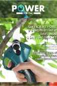 POWER BLACK F16 İKİ Akülü Şarjlı Budama Makası POWER BLACK thumbnail 3