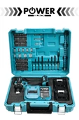 POWER BLACK Kömürsüz (FIRÇASIZ) Darbeli Şarjlı Matkap Seti 82 Parça thumbnail 2