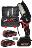 POWER BLACK Germany Çelik Şanzuman Akülü Dal Kesme Budama Testere Bıçkı Makinesi 17 Cm Ve 12 Cm Set Extra Güçlü thumbnail 1