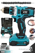 POWER BLACK Pro-xxc-line Germany Technology Çift Akülü Şarjlı Matkap 24 Parça 58 Vf 5 Ah Powerblack thumbnail 1