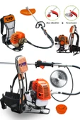POWER BLACK GERMAN 11000rpm 5.9 Hp Sırt Tipi Benzinli Motorlu Ot Çalı Çim Biçme Tırpanı thumbnail 1