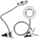 -8x Büyütmeli Mandallı, Usb Girişli Masa Lambalı, Okuma Ve Güzellik Salon İçin Büyüteç 2088a thumbnail 1