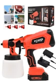 POWER BLACK Çift Akülü 300mm Sprey Boya Püskürtme  KIRMIZI thumbnail 1