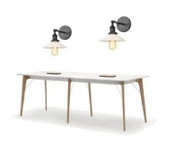 RİOLİGHT RETRO TEKLİ METAL APLİK ŞAPKA ÇAPI:23CM NOT: 1 ADET FİYATIDIR. thumbnail 2