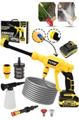 POWER BLACK 21v Yüksek Basınçlı Kömürsüz Motor Akülü Oto Araba Yıkama Makinesi Şarjlı thumbnail 1
