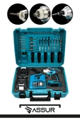 ASSUR 21 V 3Ah Professional Somun Sökme Şarjlı Darbeli Matkap Vidalama Set thumbnail 4